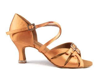 PD MOV CAROLINA - Dark Tan Satin - 65F