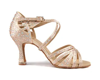 PD MOV MAGDA - Champagne Satin & Crystal - 75F