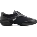 PD03 FASHION Black Leather and Neoprene Sneaker Sole