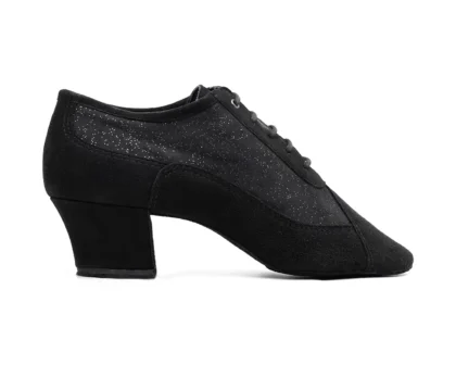 PD701 Black Nubuck Leather and Glam
