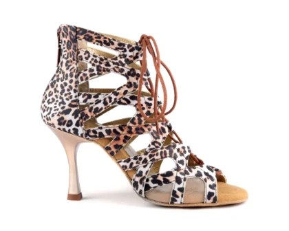PD804 NET Leopard Leather - Heel 70