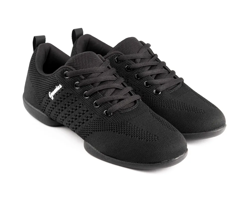 PD GR TRAINER 01 Black Knitting Textile - Portdance