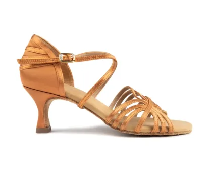 PD137 PREMIUM Dark Tan Satin - Heel 50