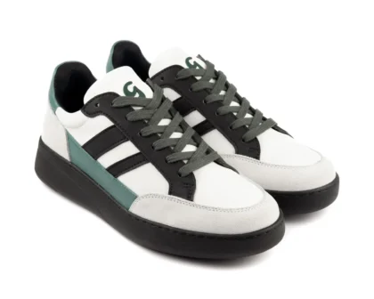 PD GR HELSINKI White/Black/Green Leather