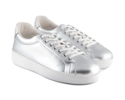 PD GR OSLO Silver Leather/White Sole