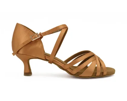 PD MOV HELENA Dark Tan Satin - Heel 50F